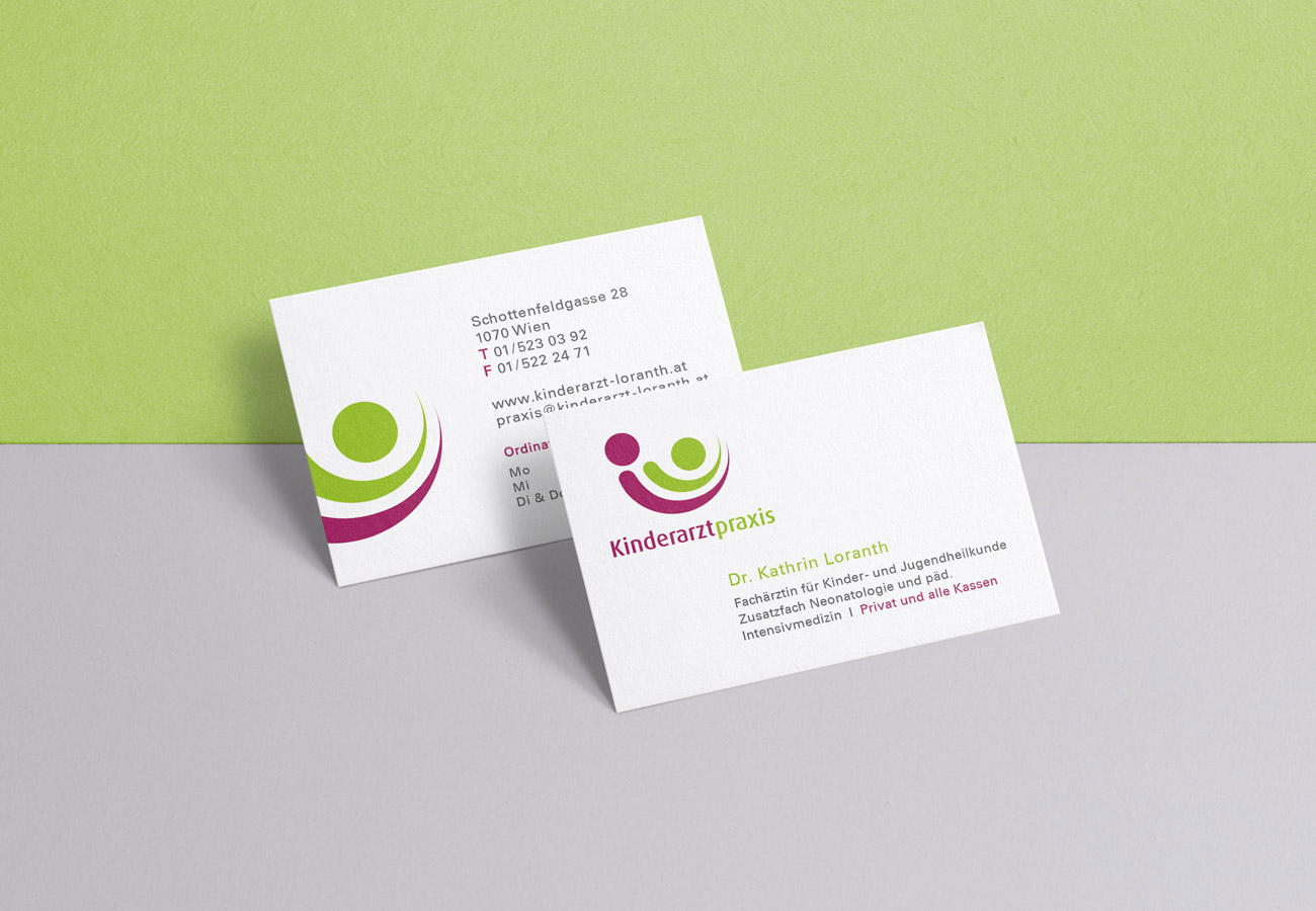 Kinderarztpraxis Visitenkarte