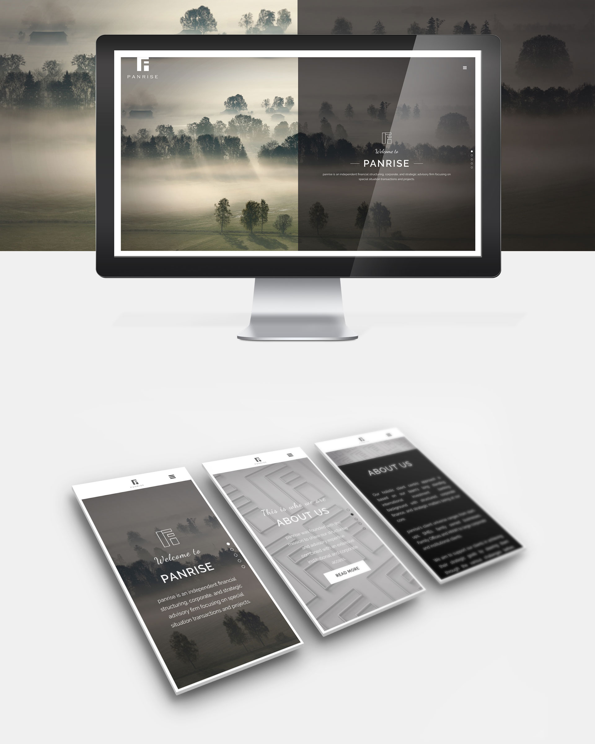 Panrise Website, Responsive Webdesign