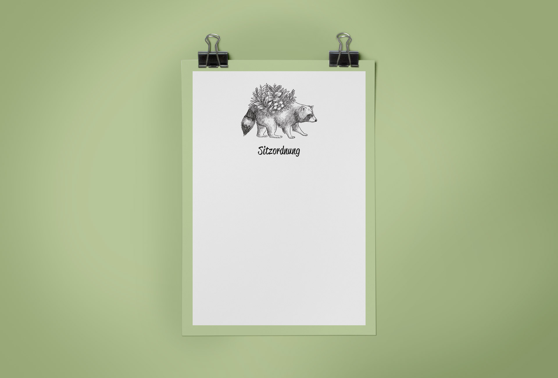 Sitzordnung Geburtstagsfeier, Motto: Into the wild