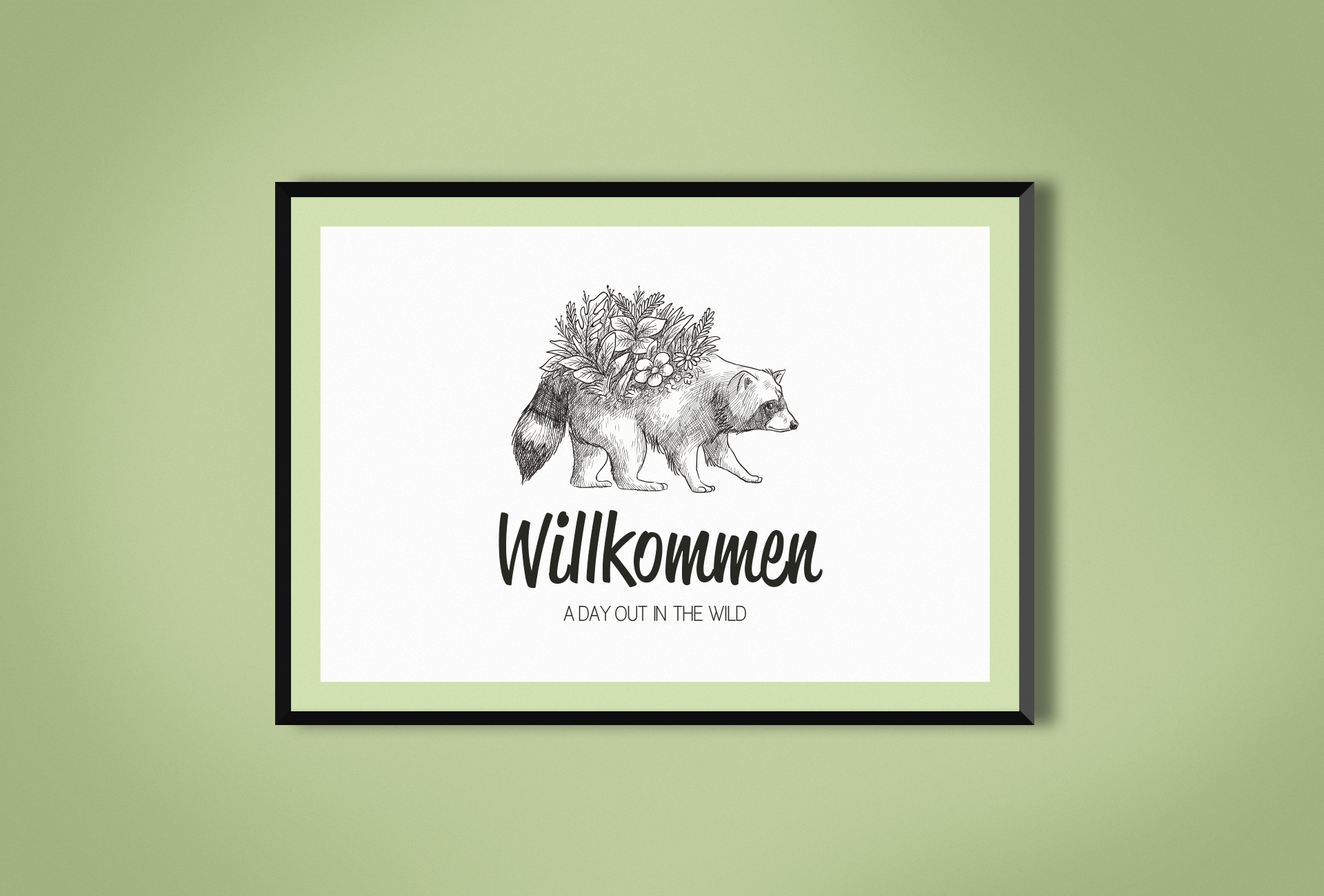 Willkommensschild Geburtstagsfeier